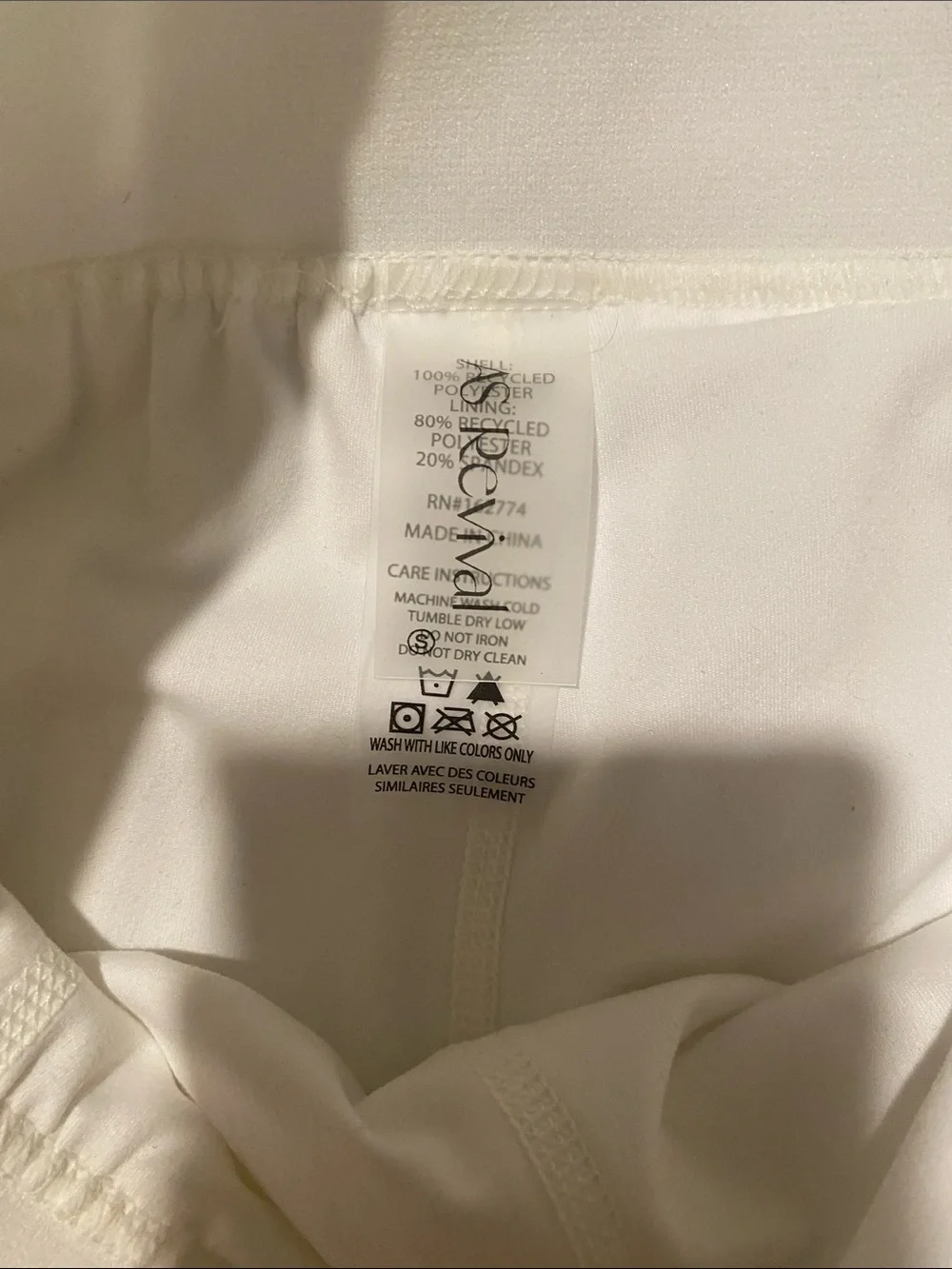 As Revival / Alter’d State White Pleated Athletic Skirt with Elastic Waistband